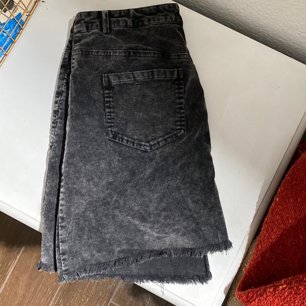 Super cool distressed mini skirt